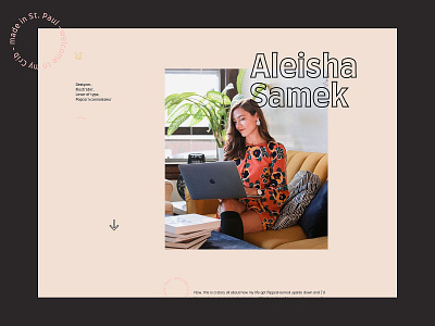 Portfolio – Homepage – Aleisha Samek