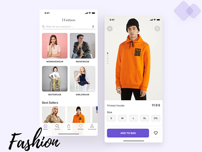 i Fashion app adobexd clothes ecommerce fashion fashion app ux