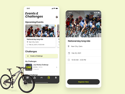 Cycling app