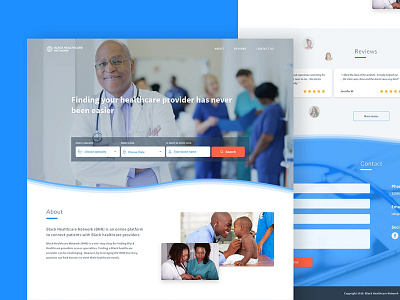 Black Healthcare Provider healthcare medical website pharmaceutical ui ux webdesign