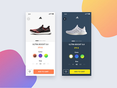 E-Commerce Shop (Single Item) dailyui dailyui012 dark app e commerce ios iphone light shoes shop single item sneakers sport