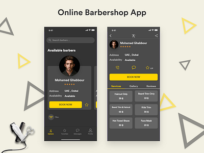 Online Barbershop App