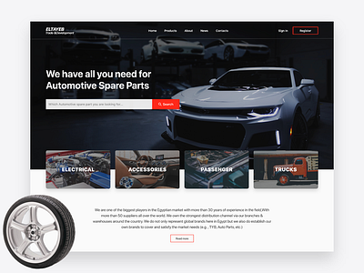 Automotive Spare Parts Website