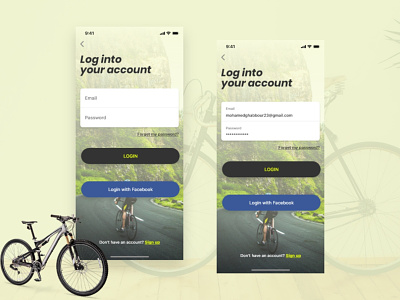 Cycling app adobexd bicycle biking cycling madewithadobexd riding sport
