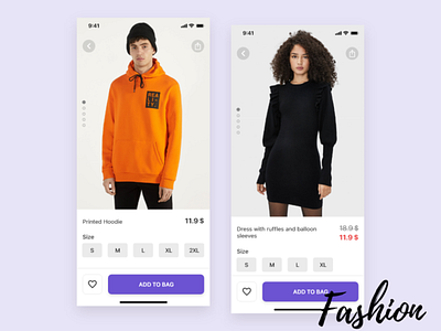 Product page - Fashion ecommerce app adobexd app clothes ecommerce ecommerce app fashion fashion app ios product page shopping