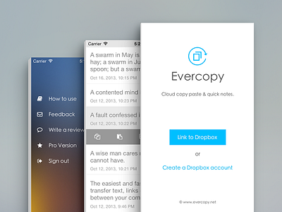 Evercopy evercopy icon iphone ui