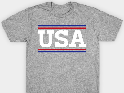 Happy Fourth! america design minimal mockup red white blue retro shirt store tshirt typography usa vintage