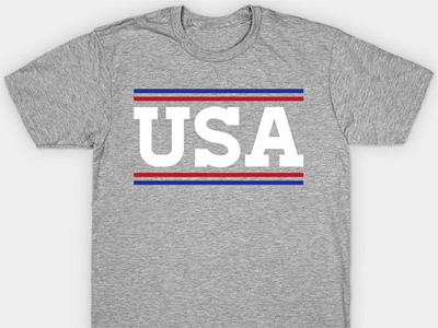 Happy Fourth! america design minimal mockup red white blue retro shirt store tshirt typography usa vintage