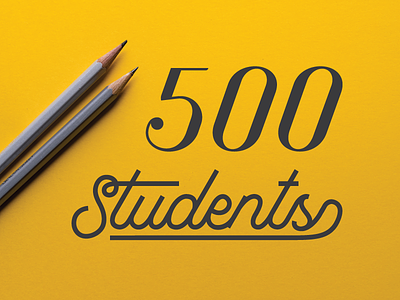 500 Skillshare Students art director class course creative creative director design freelance graphic design illustrator script skillshare typography