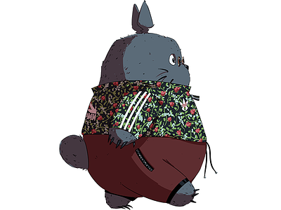 March of the Hypemon: Totoro character design fashion illustration totoro