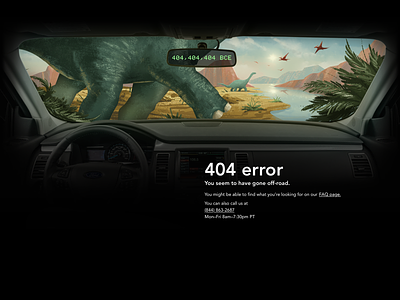 404 error 404 404 error 404 page cars dinosaurs illustration off road