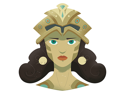 Athena character design design goddess greek god greek mythology illustration portrait portrait illustration