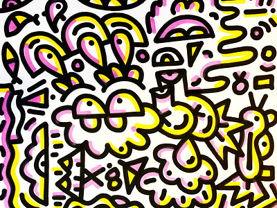 Limps doodle draw illustration lump marker