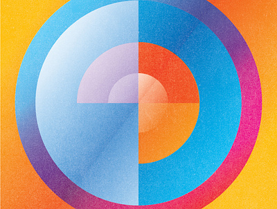 Geo_01 circle color design geometry gradient