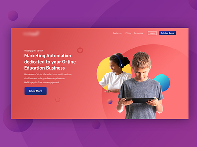 Ed Tech landing page