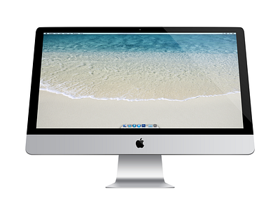 iMac 3d design imac mockup photoshop psd scale ui vector