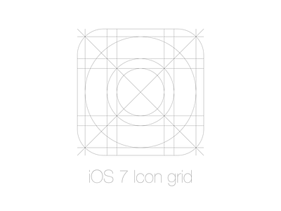 iOS 7 Icon grid 7 app grid guide guides icon ios ios 7 ipad iphone lines