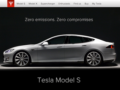 Tesla Homepage Redesign