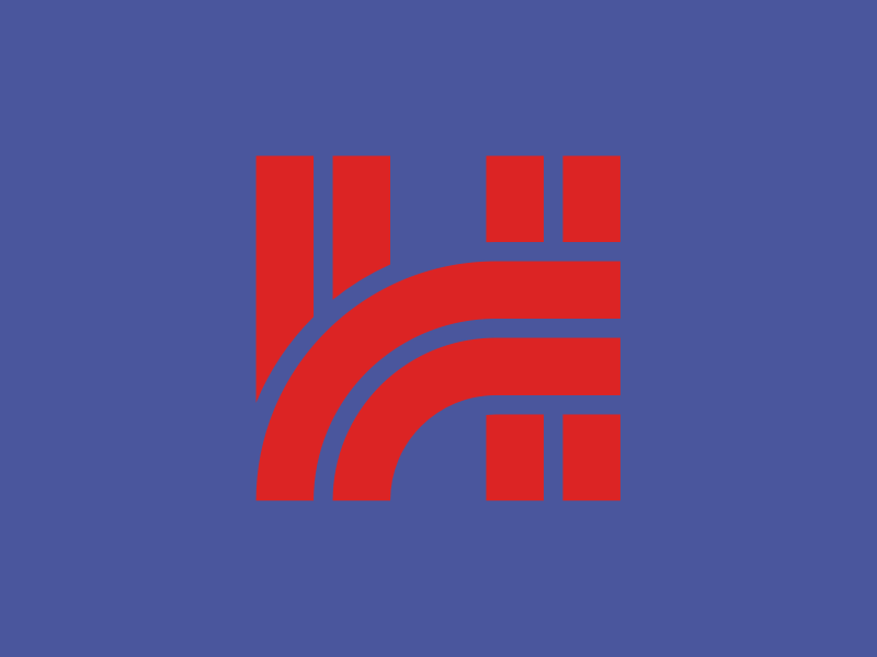 Highway Logo #Typehue thick mark logo h letter type typehue