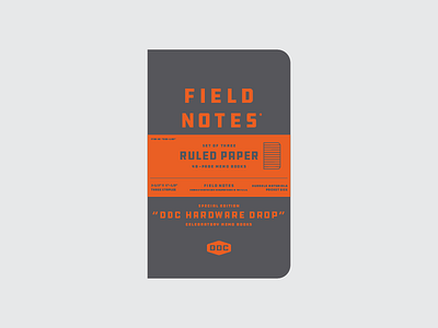 Field Notes DDC Hardware Special Edition aaron draplin ddc ddc hardware draplin field notes pantone 021