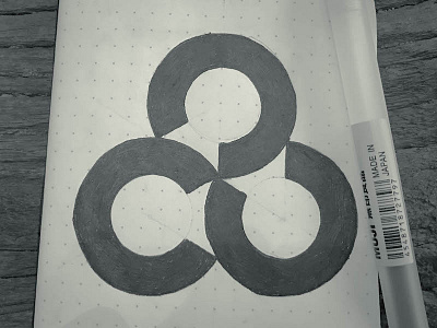 CCC Logotype Process Shot 2 logo process sketch