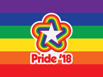 Pride '18 Logotype 1970s bicentennial kabel logo logotype pride