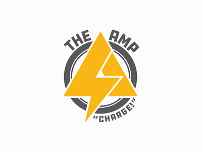 The Amp branding color ddc ddc hardware design flat icon lightning lightning bolt lightning bolts logo logo design logotype simple superhero type typography vector
