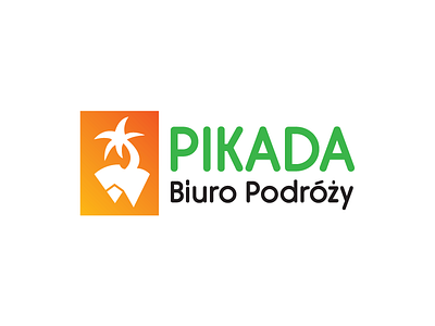 Pikada branding logo logotype mark mountain sea travel agency