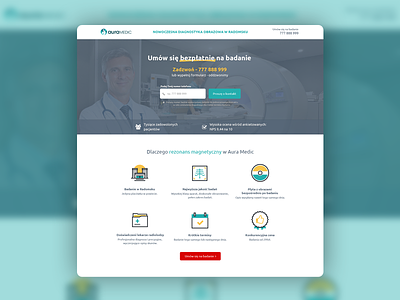 Auramedic - landing page landing page medicine webdesign