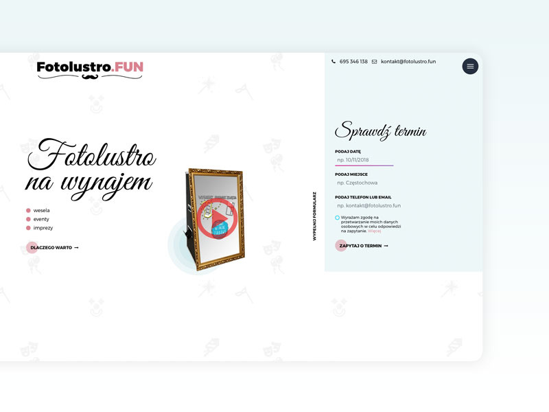 Fotolustro.FUN simple website fun photobooth