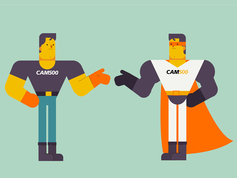 Super Hero Cam500 500 cam design flat hero illustration illustrator super