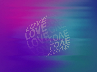 Eternal Love Typography Animation aftereffects animation blue design gradient letters magenta trendy typography vector