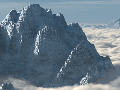 Mountains Above The Clouds 3d environments nuke vue