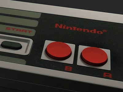 Nintendo Controller 3d maya