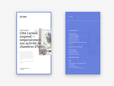 Côté Carmes uiux design webdesign