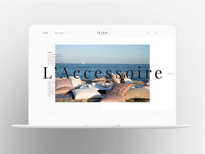 Elitis Accessoires uiux design webdesign