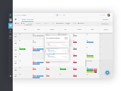 Sport Calendar Manager uiux design web app