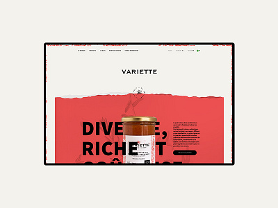 Variette Homepage uiux design webdesign