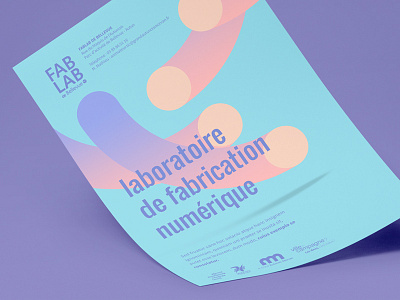 Poster FabLab branding editorial design