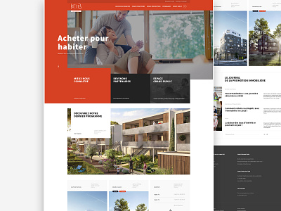 Kaufman & Broad partenaires ui uiux design webdesign