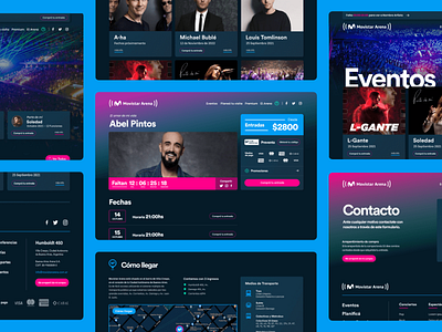 Festival : Event management and ticketing website design ticket ui website