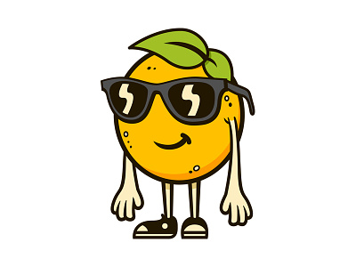Orange Dude character character design chucks converse fruit glasses illustration illustrator leaf orange sunglasses