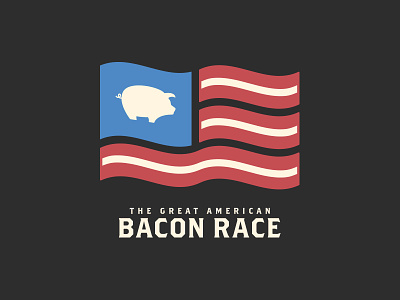 The Great American Bacon Race branding logo