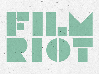 Film Riot Logo branding design film film riot identity logo revision3