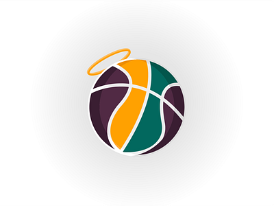 Saint Ball Icon basketball design illustrator jazz nba salt lake city utah