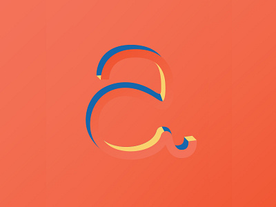 A 36 days of type a illustration letters primary colors typography