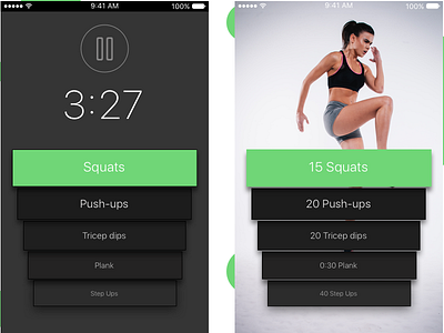 Fitness App app fitness ios mobile workout