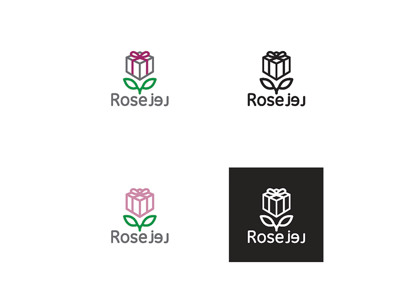 Rose brand branding creative design logo