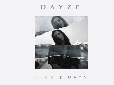 Sick Days single artwork and lyrics design bandmerch design lyrics music photography singleartwork type typography