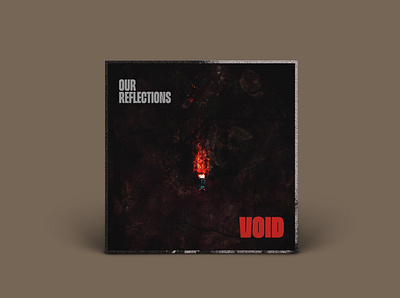 Our Reflections - Void Single Artwork album artwork design metalcore music photoshop single cover texture type